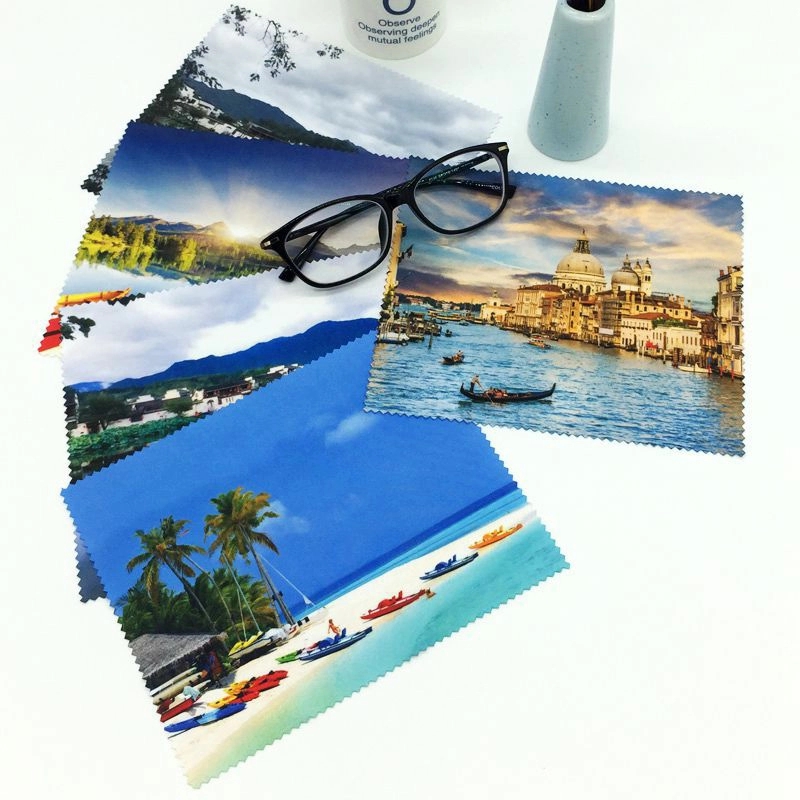 Full color Microfiber Lens Cloth with Pouch 7