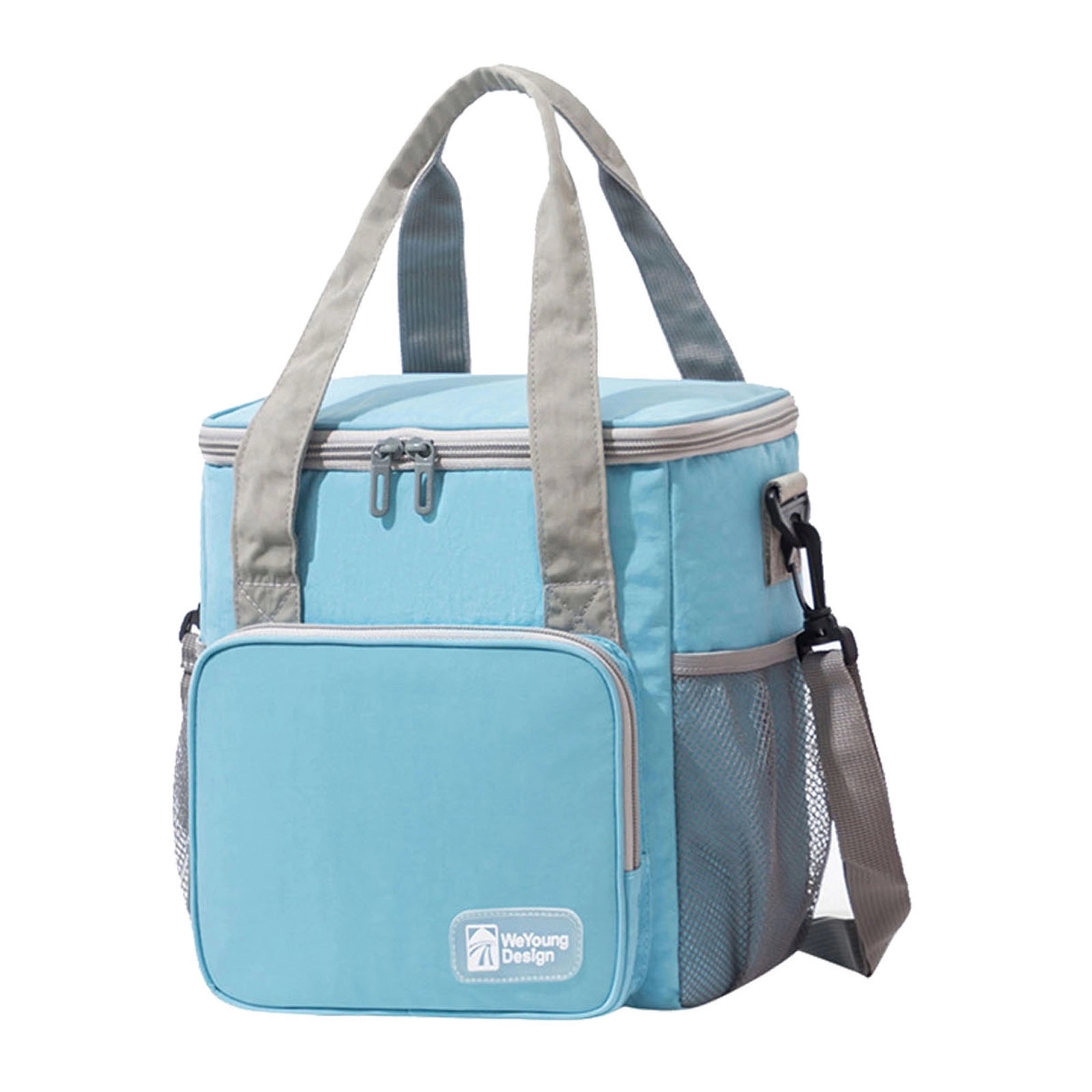 Portable Lnsulated Lunch Bag w/ Mesh Pocket 2