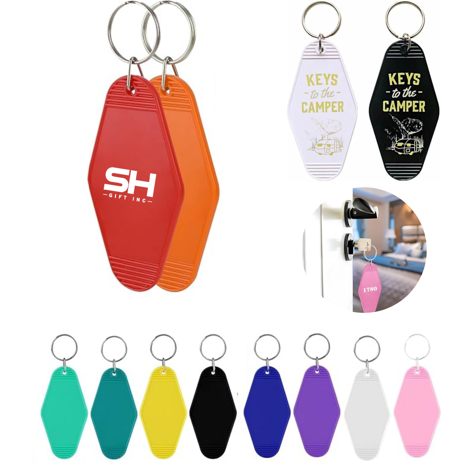 Custom Hotel Motel Keychains 4