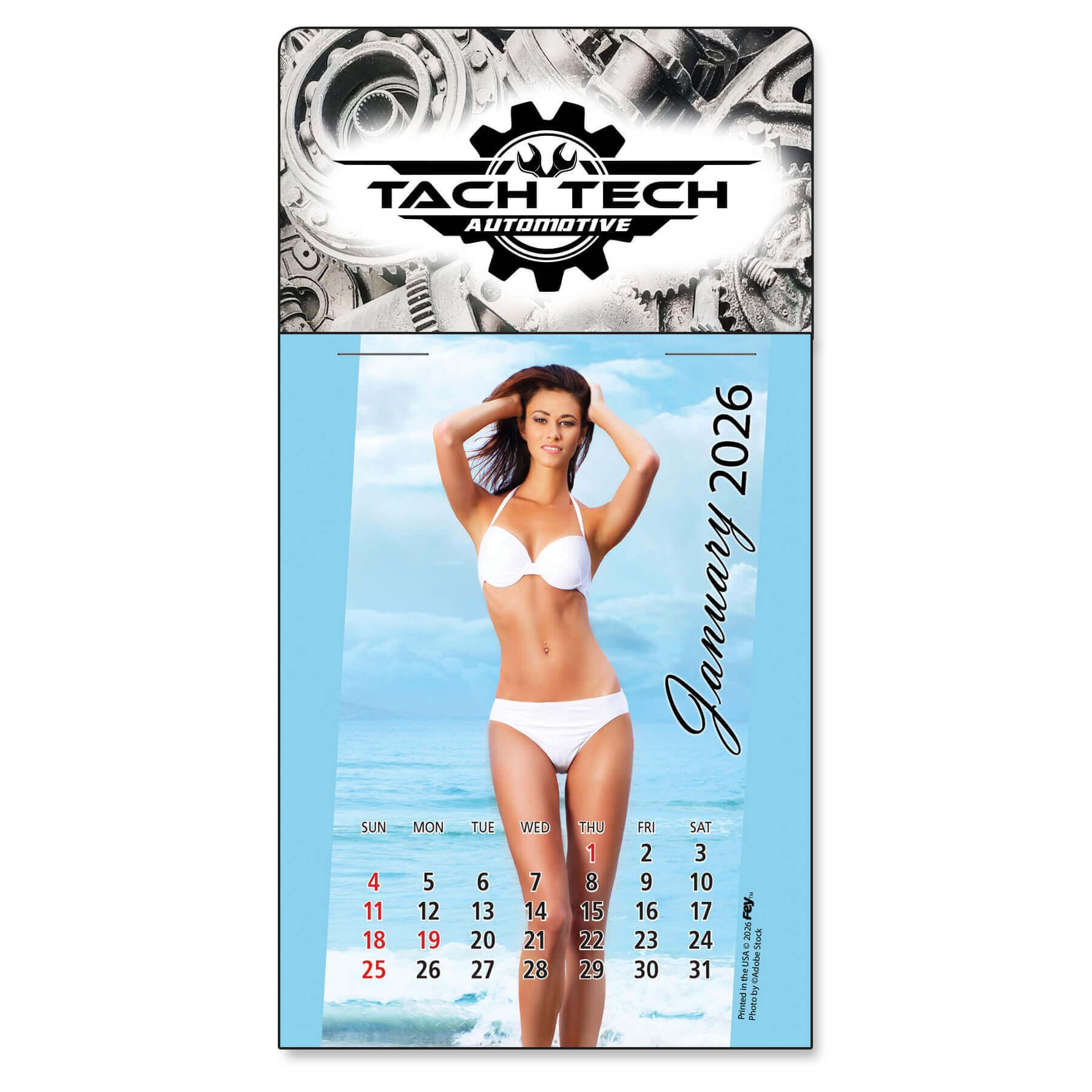 Adhesive Peel-N-Stick® Calendar - Swimsuit Pad 1