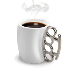 Ceramic Brass Knuckles Coffee Mug 2