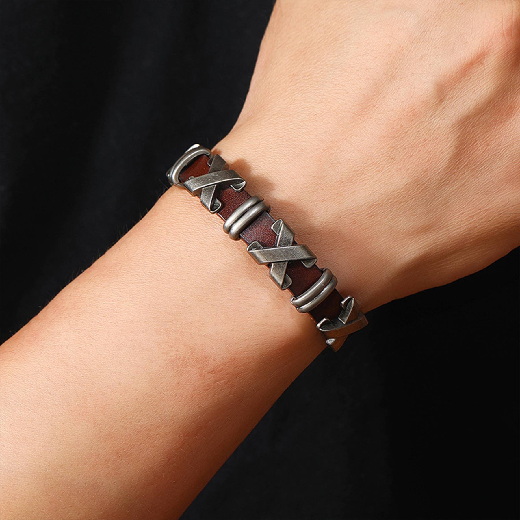 PU Personality trend rock bracelet 5