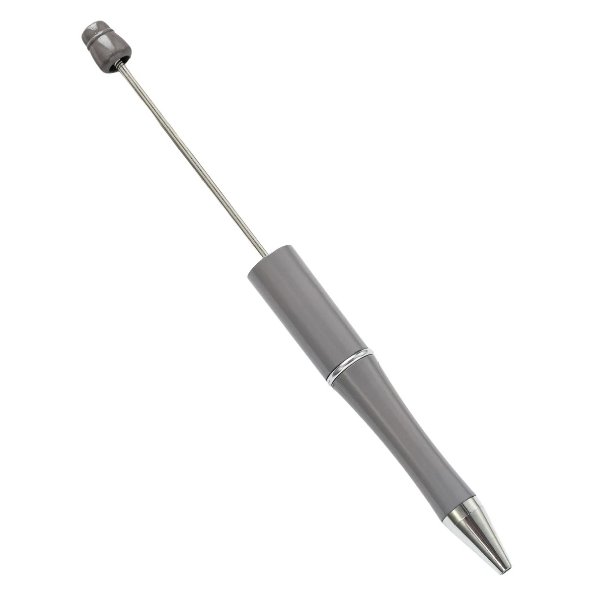 Durable Plastic Pen with Bead Decoration Option 73