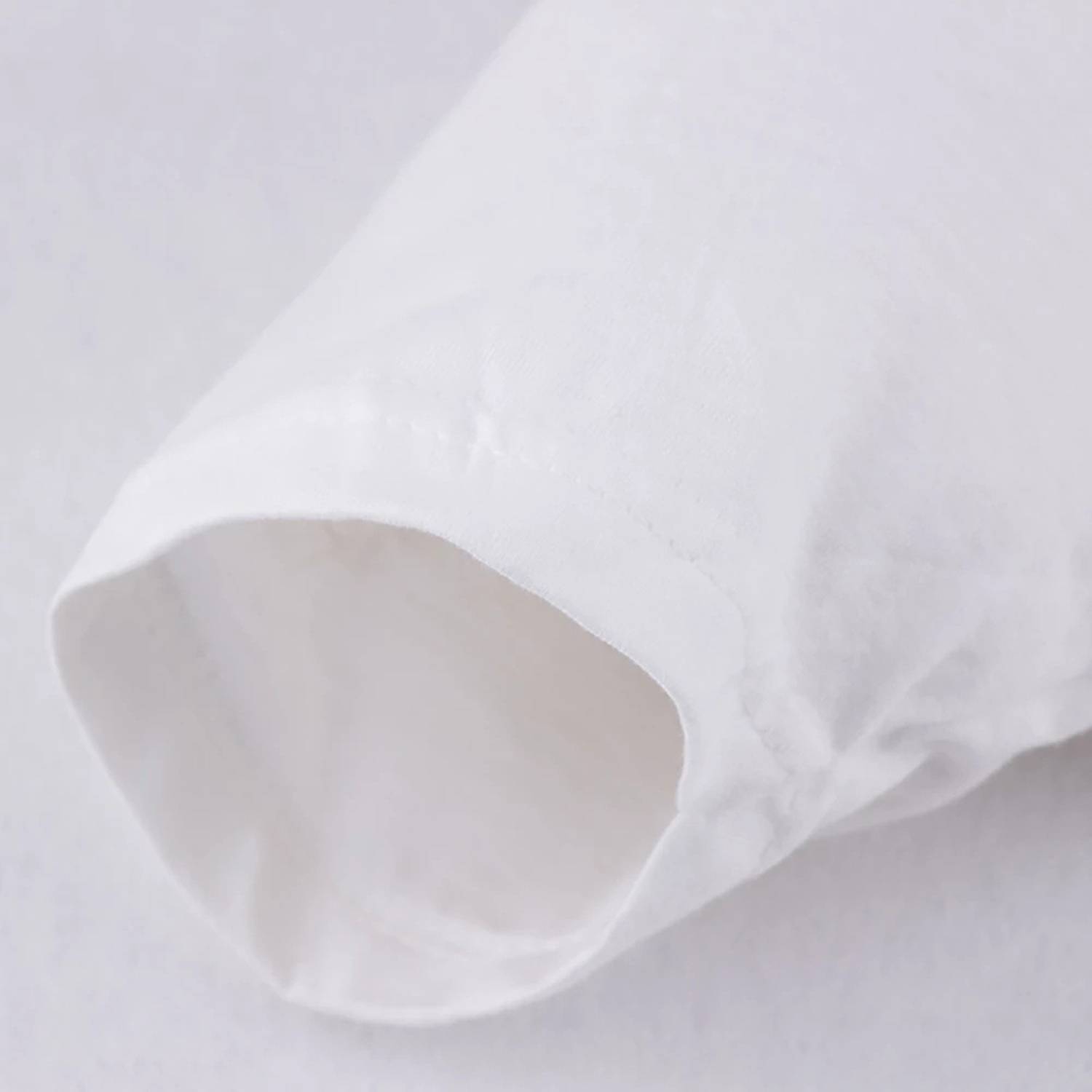 Round Neck White Cotton T Shirts Sports 4