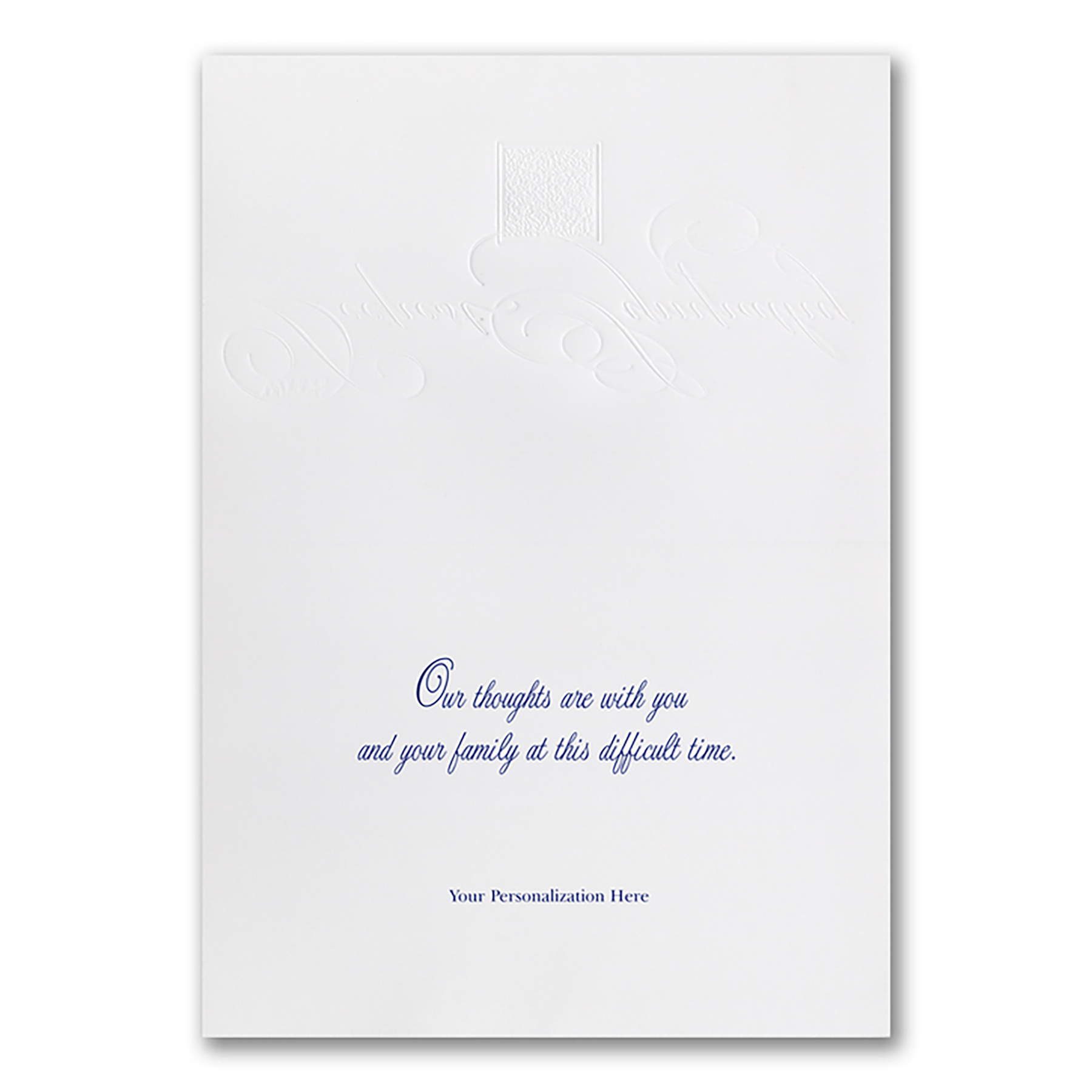 Royal Blue Sympathy Card 2