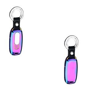 Electric Cigarette Lighter Key Chain X Lightning Design With LED Light 11