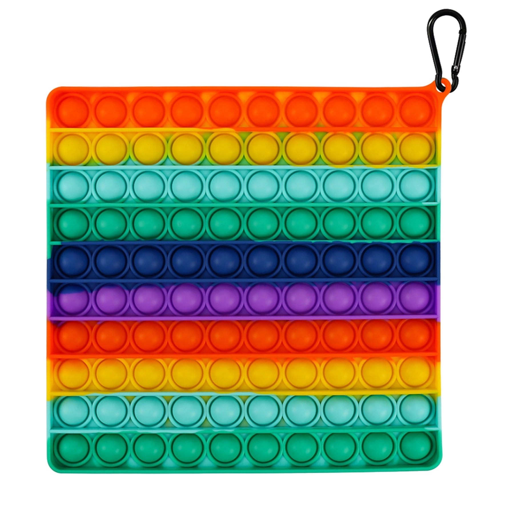 Square Large Size Rainbow Push Pop Bubble Fidget Toy 7