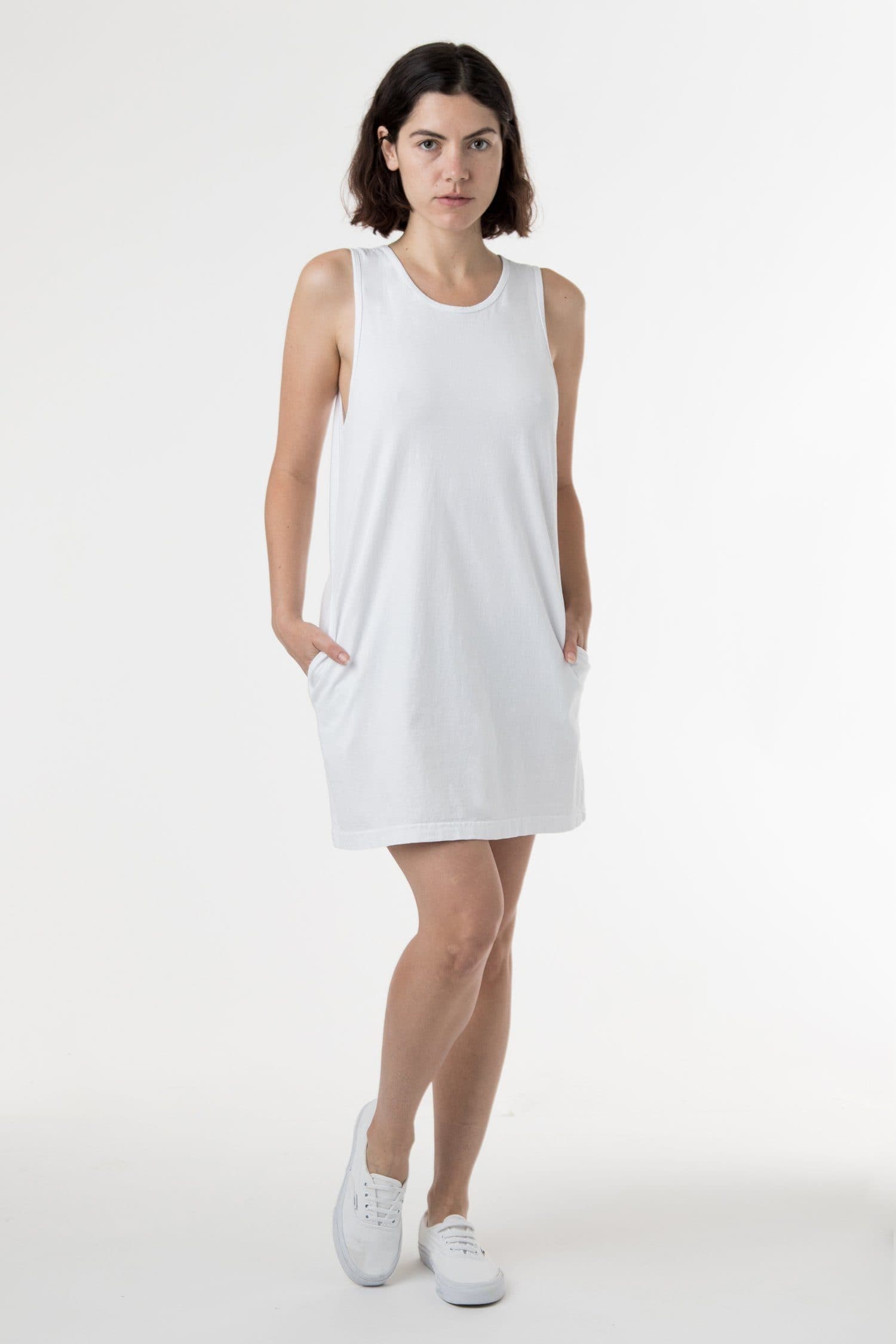 6.5 OZ GARMENT DYE TANK DRESS 8