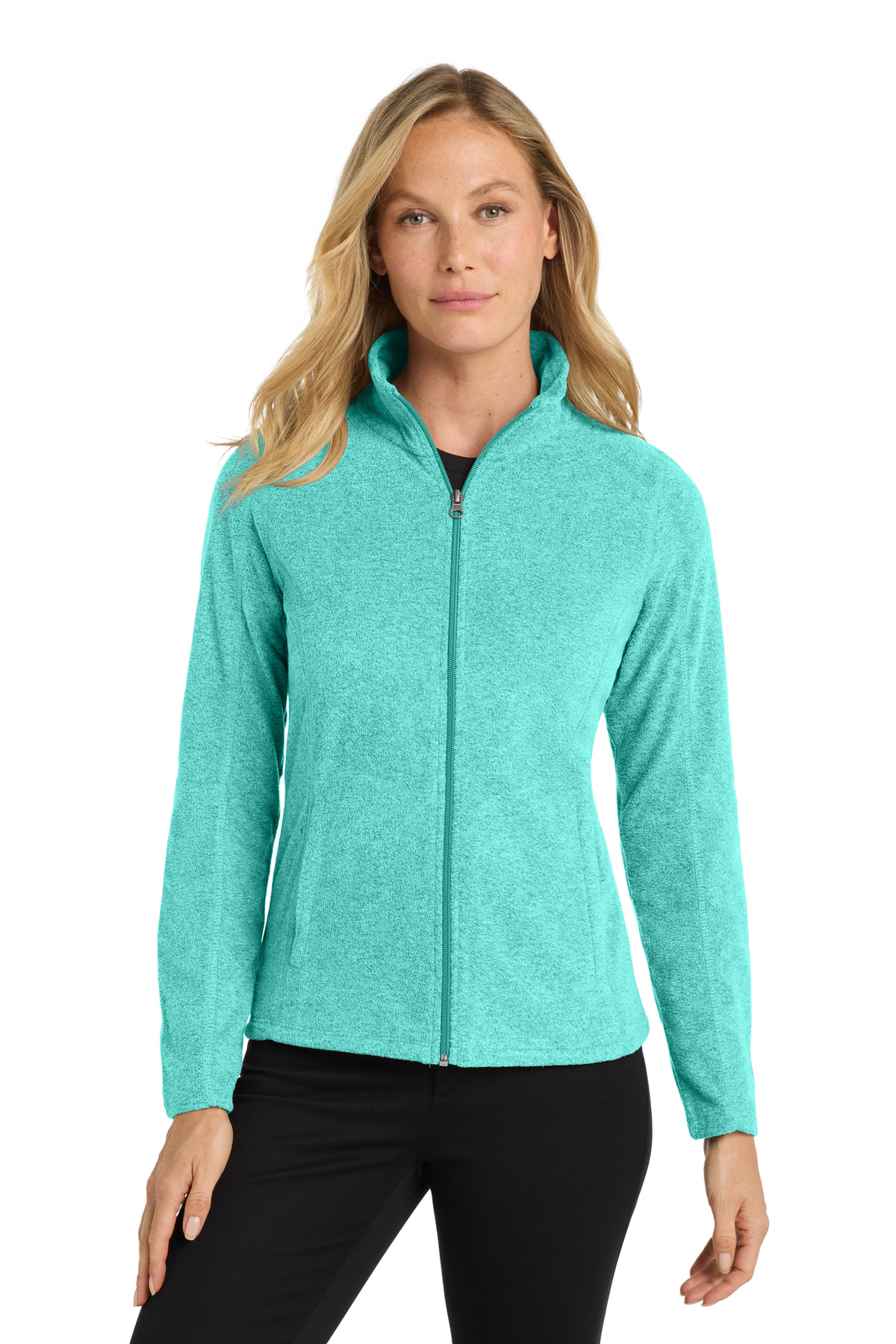 Port Authority Women's Heather Microfleece Full-Zip Jacket. L235 37