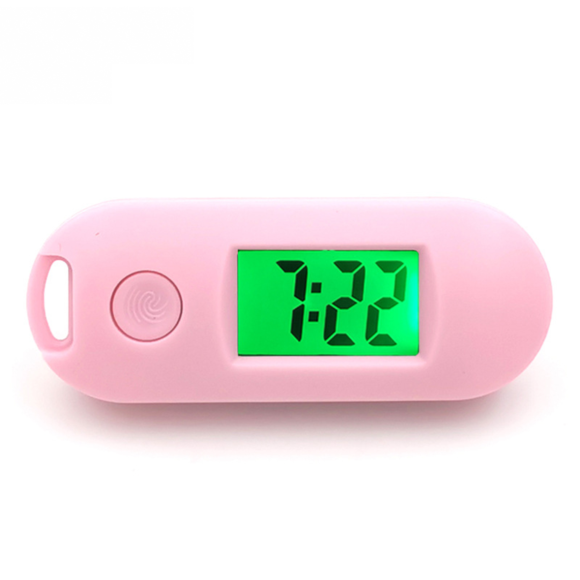 Portable Capsule Digital Keychain Clock 8