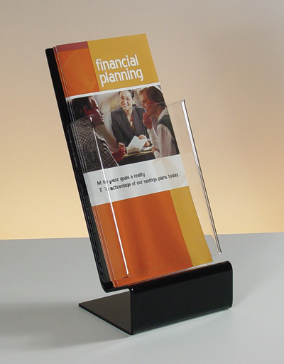 Slant Back Brochure Holder for 4"w Literature