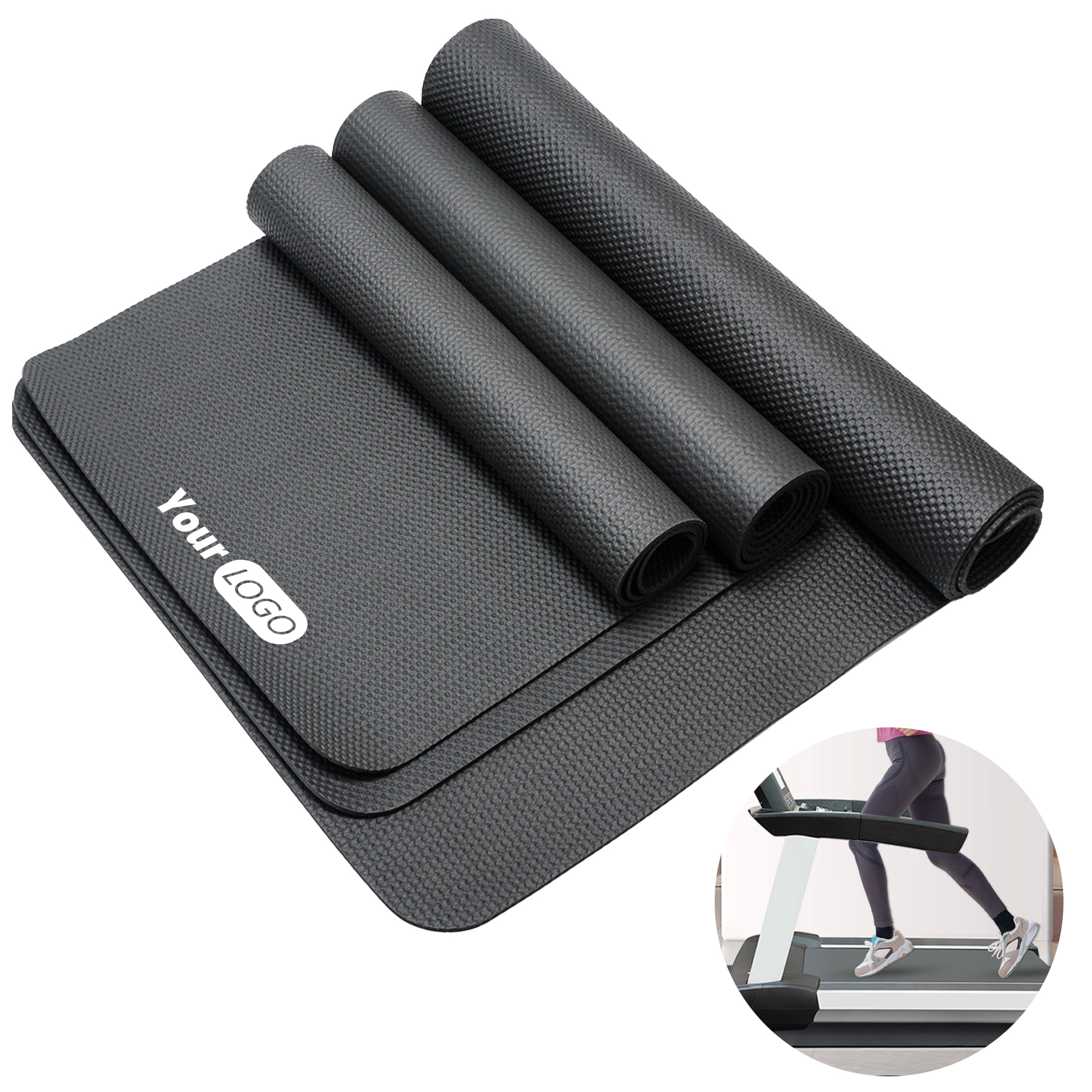 Rubber Shock Absorption And Noise Reduction Treadmill Floor Mat 2
