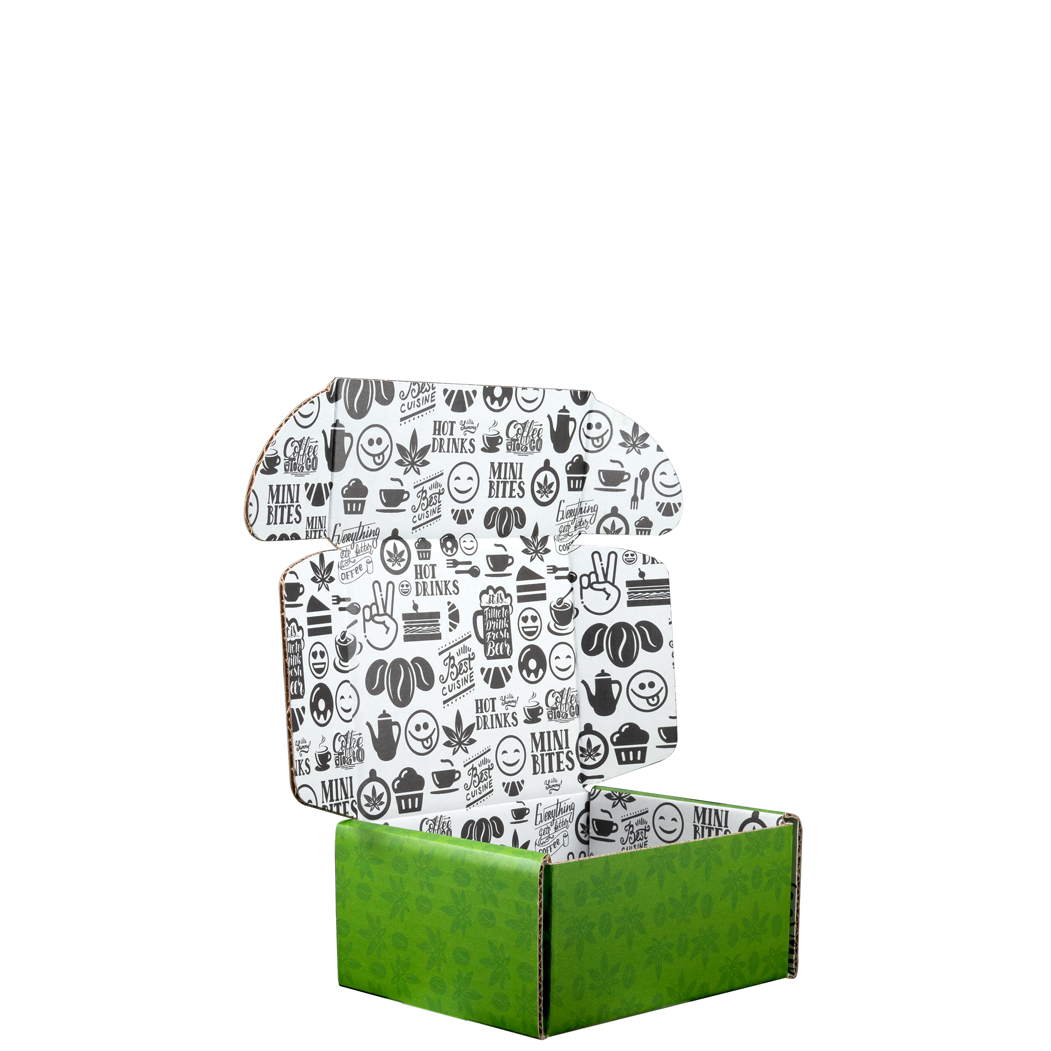 Mailing Box, B-Flute6" x 5" x 3" - White - B - 108 sq in 4