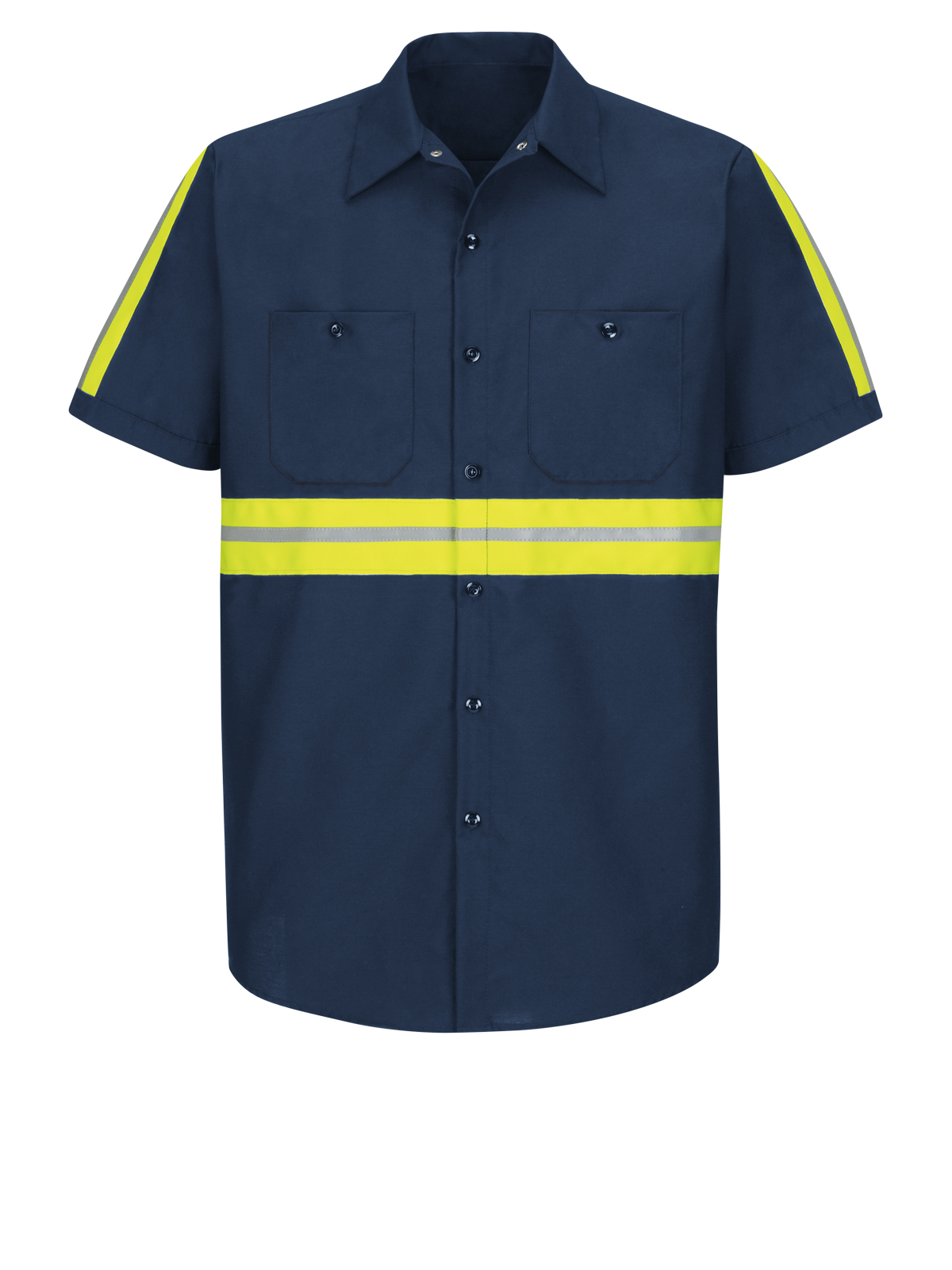 Red Kap Shirts -  Men's Short Sleeve Industrial Work Shirt 55