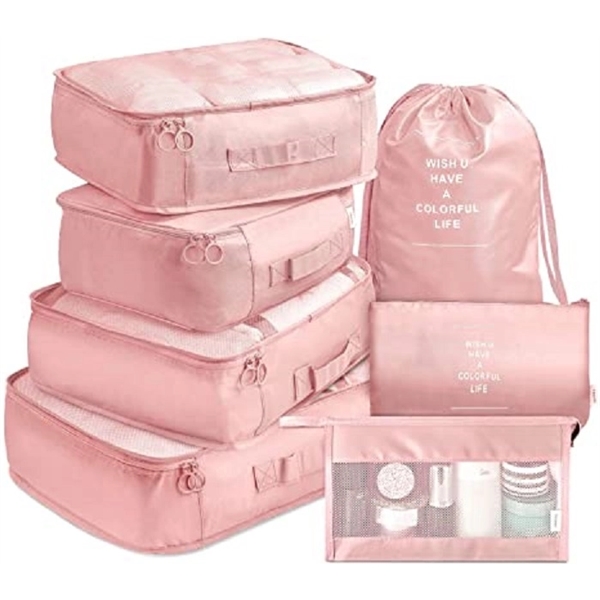 7 Pcs Travel Luggage Organizers Bag Set 10