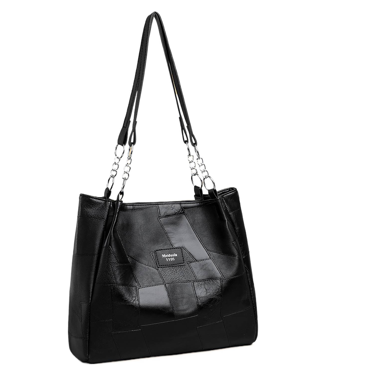 High-End Pu Large-Capacity Single-Shoulder Commuter Tote Bag 3