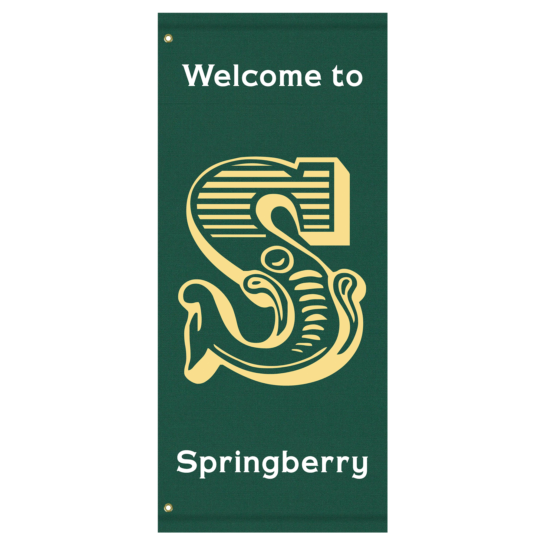 60" x 30" Custom Sunbrella™ Avenue Banner-2 Color Imprint 9