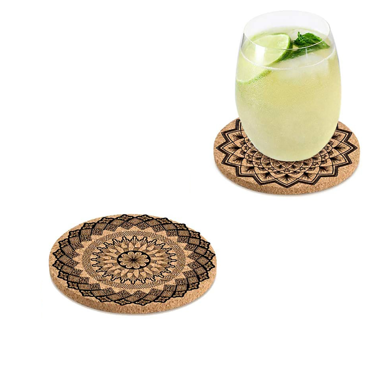 Cork Coaster Fiberboard Cup Mat 3