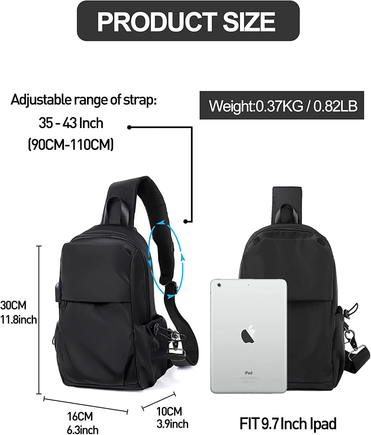 Lightweight Travel Portable Storage Chest Bags with USB 5