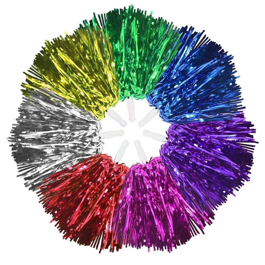 Cheerleading Poms With Baton Handle 3