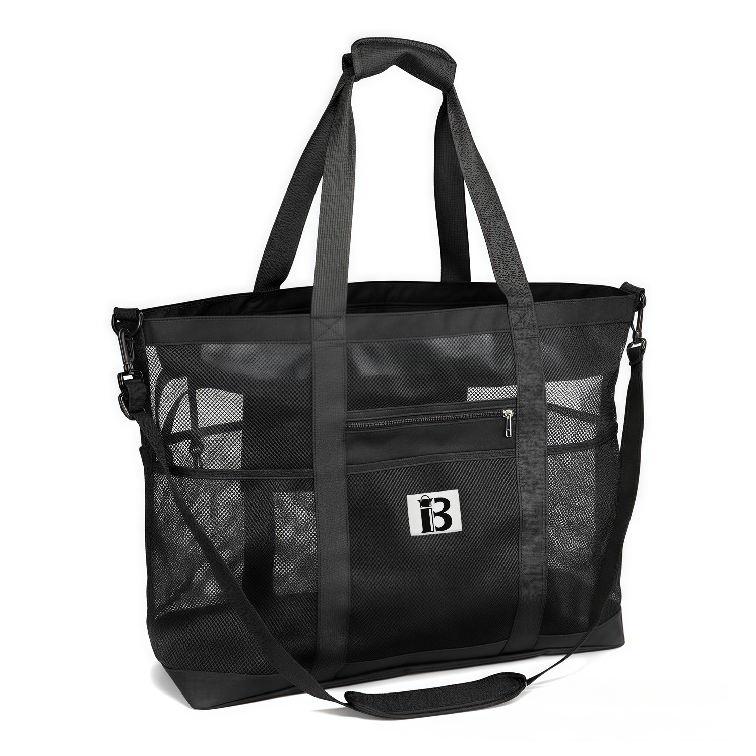 45L Large Capacity Nylon Mesh Beach Tote Bag