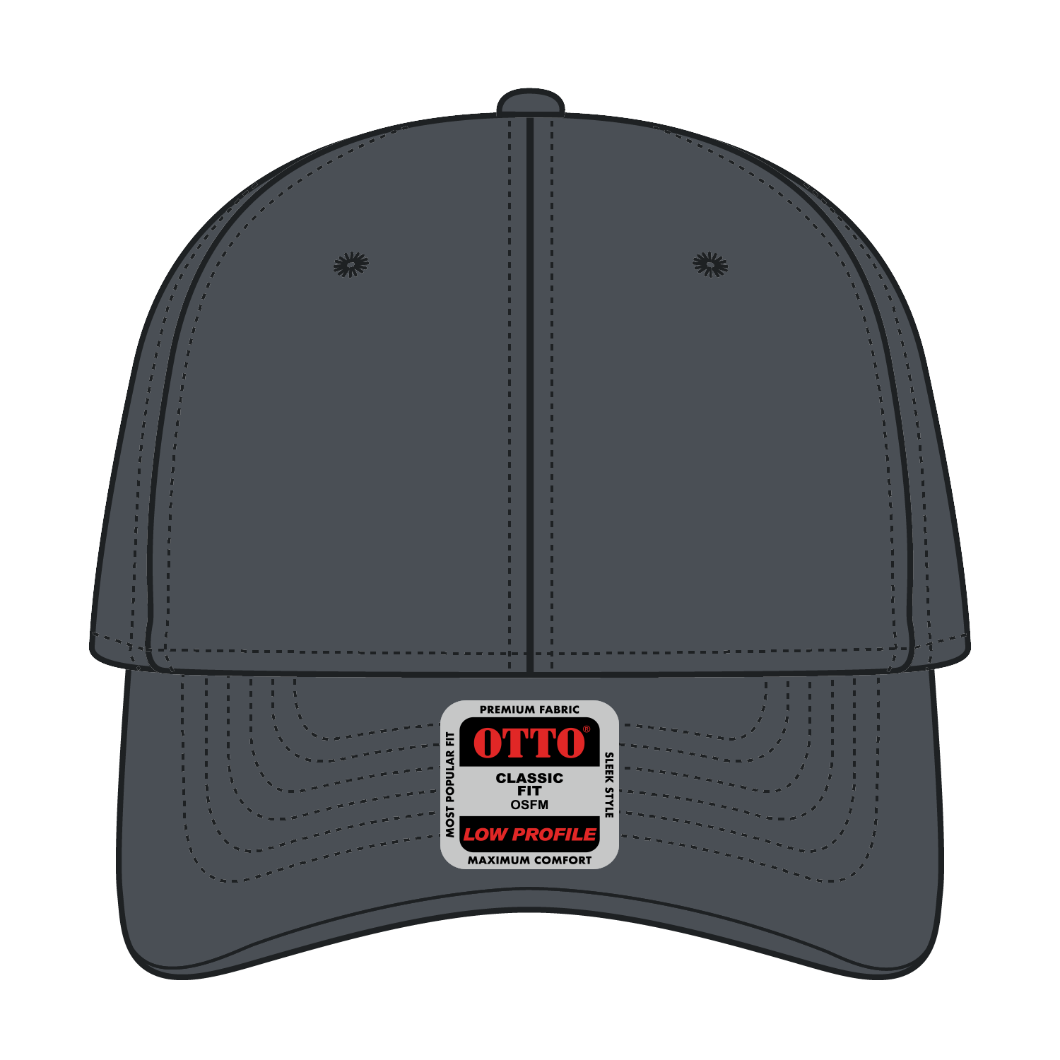 OTTO CAP® 6 Panel Low Profile Baseball Cap 25
