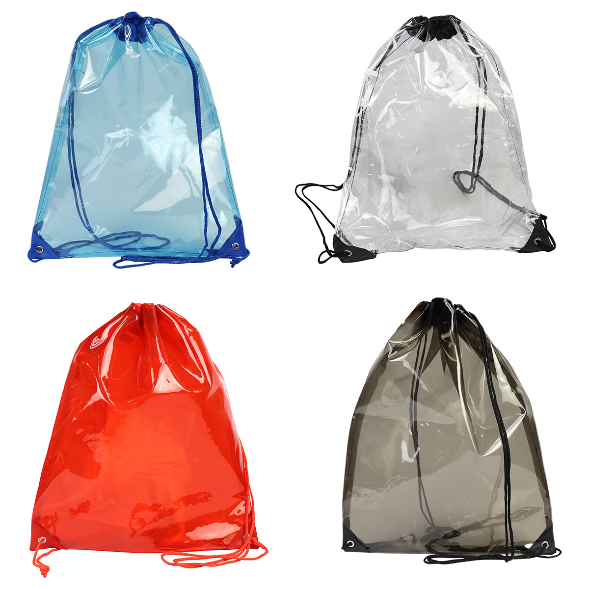 Diamond Clear TPU Drawstring Backpack 13