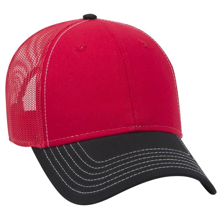 OTTO CAP® 6 Panel Low Profile Mesh Back Trucker Hat 143