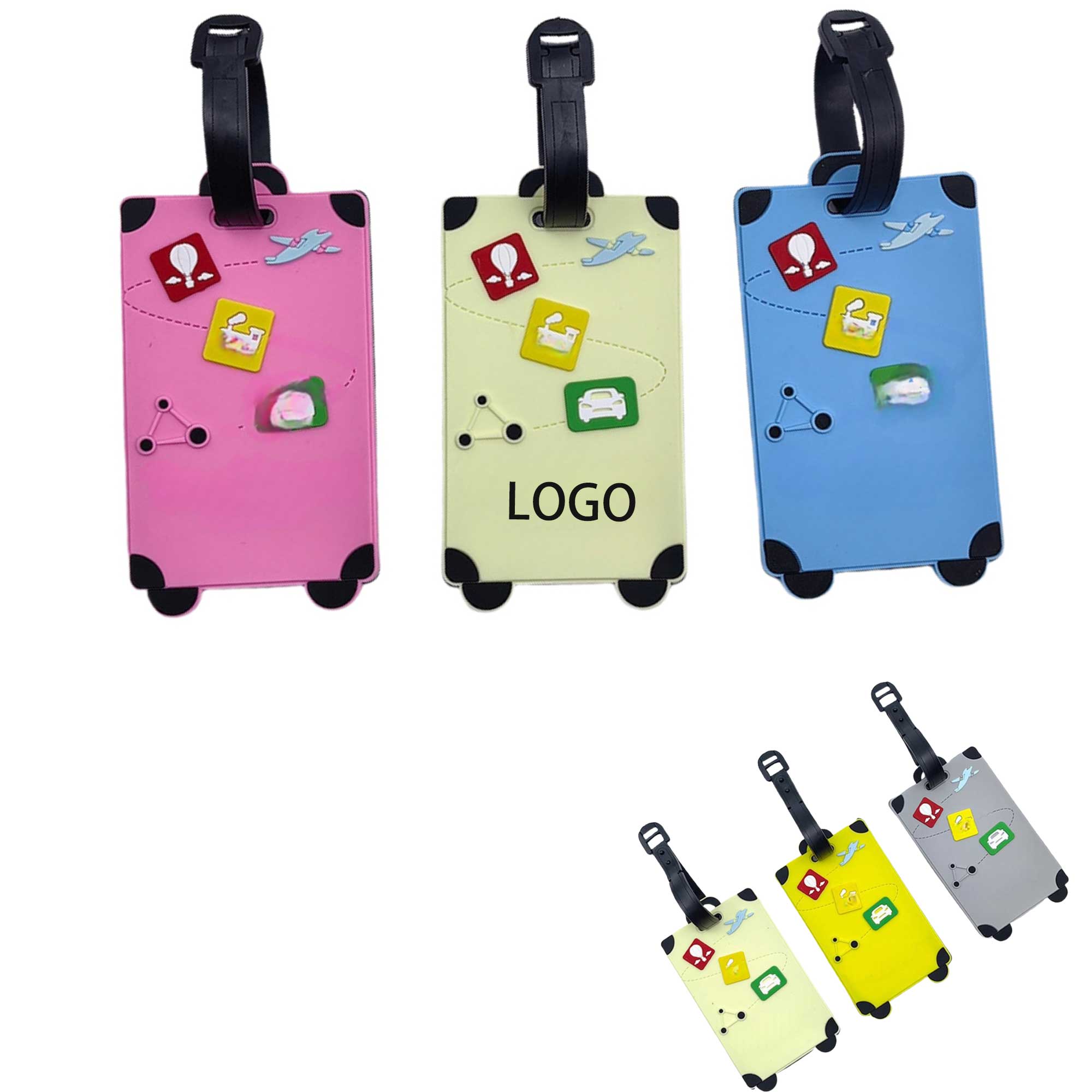 New style Cartoon Silicone Luggage Tag 3