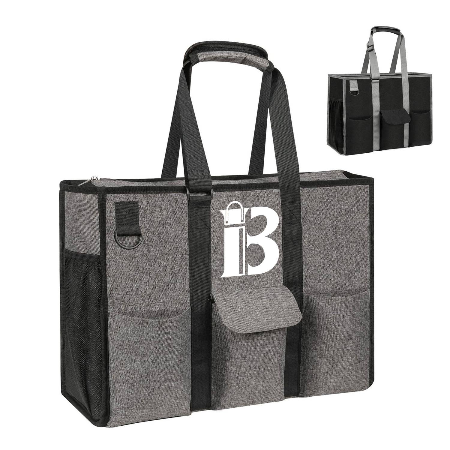 Women Large Waterproof Tote Bag w/ 12 Pockets 1