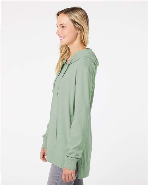 Women's Sueded Jersey Hooded Sweatshirt - W21404 3