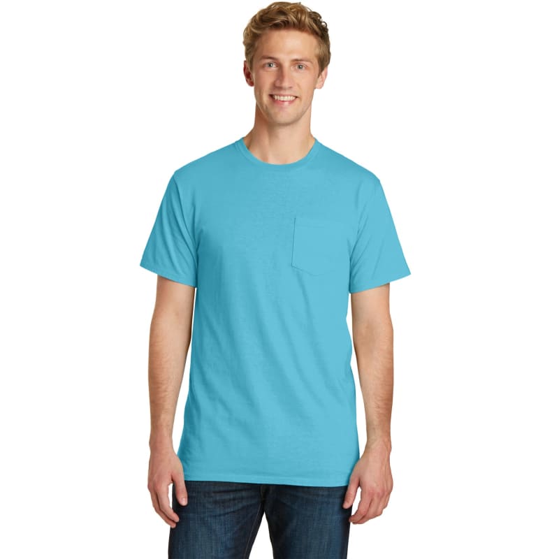 Port & Company Beach Wash Garment-Dyed Pocket Tee. 58
