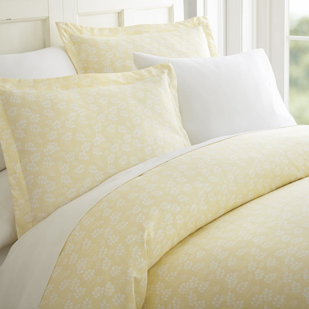 Duvet Cover Sets - Ivory Wheat Floral Twin 2 Piece 2