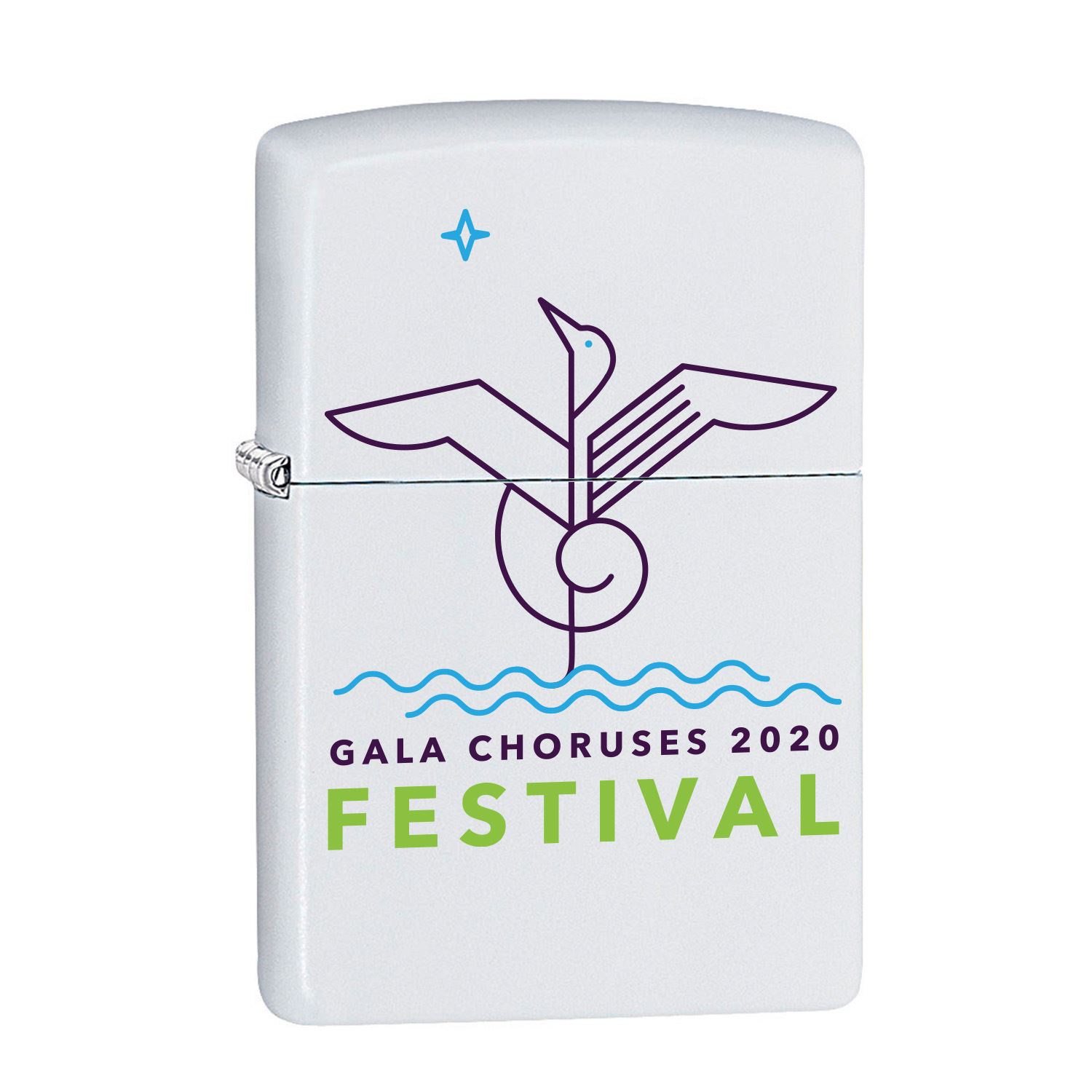 White Matte Windproof Lighter
