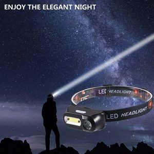 Portable LED Headlamp Dual Switch Motion Sensor 13