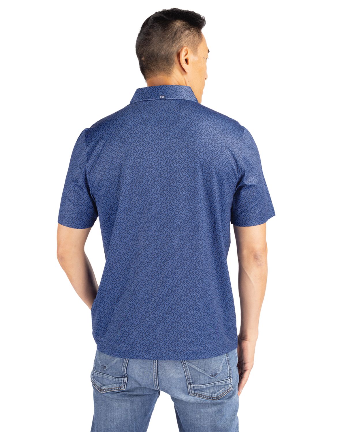 Cutter & Buck Pike Recycled Pebble Print Mens Polo 27
