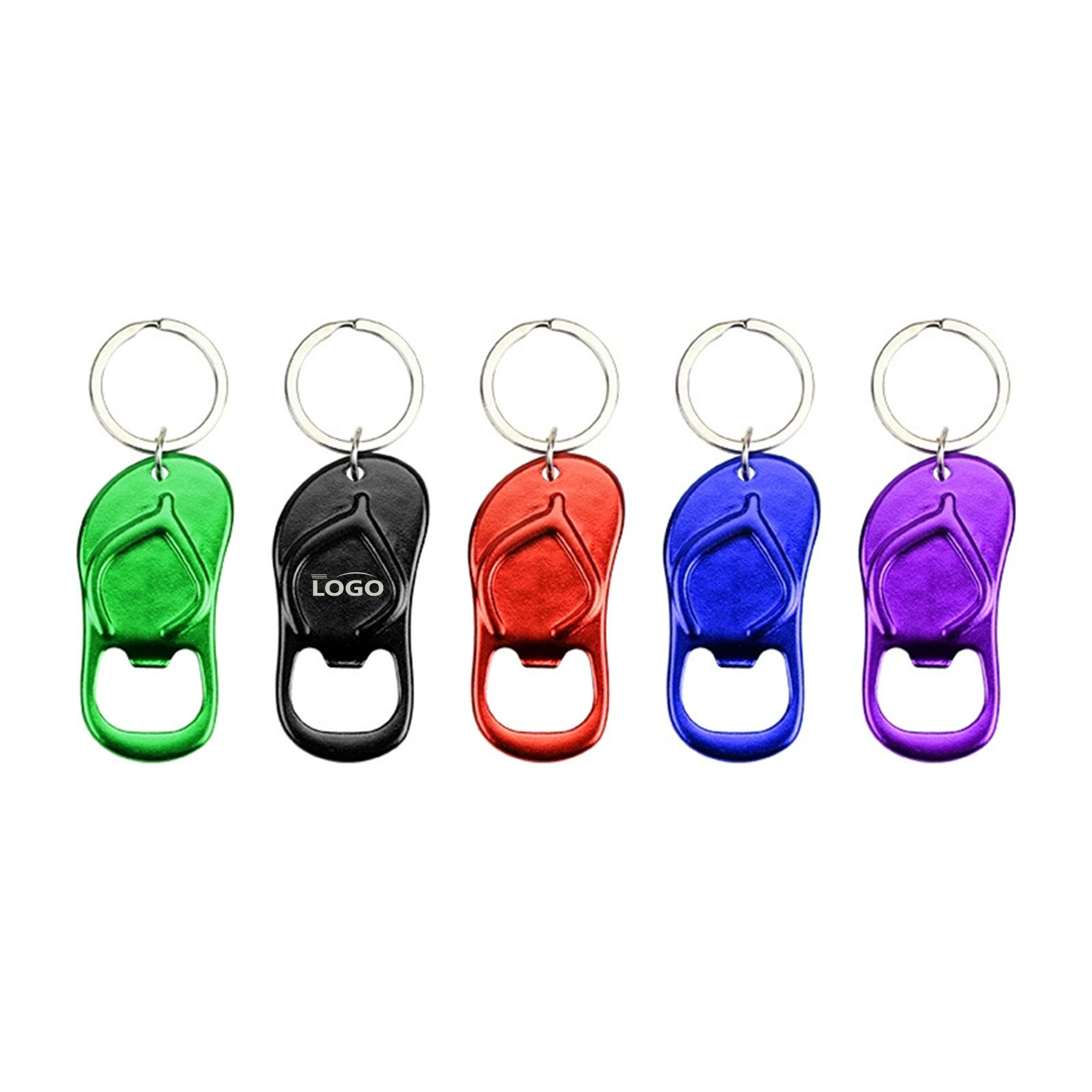 Aluminum Flip-Flop Bottle Opener Keychain 2