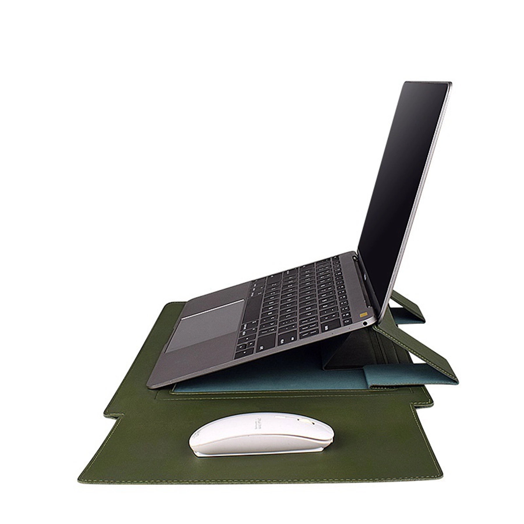 15" Multifunctional Laptop Sleeve -Stand with Mouse Mat 6