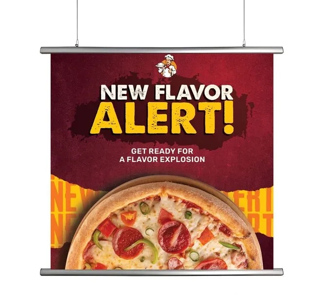 Hanging Clamp Bar Banners - 3' x 2' 4