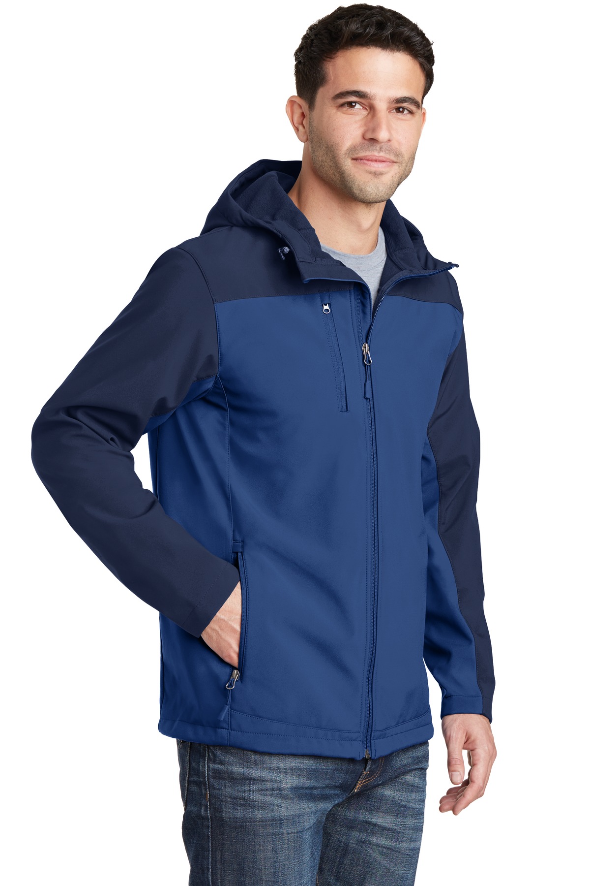 Port Authority Hooded Core Soft Shell Jacket. J335 12