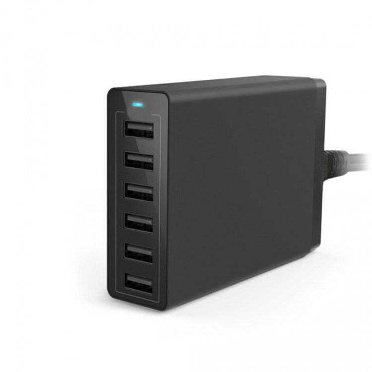 50 Watt 6-Port USB Home Charger 1