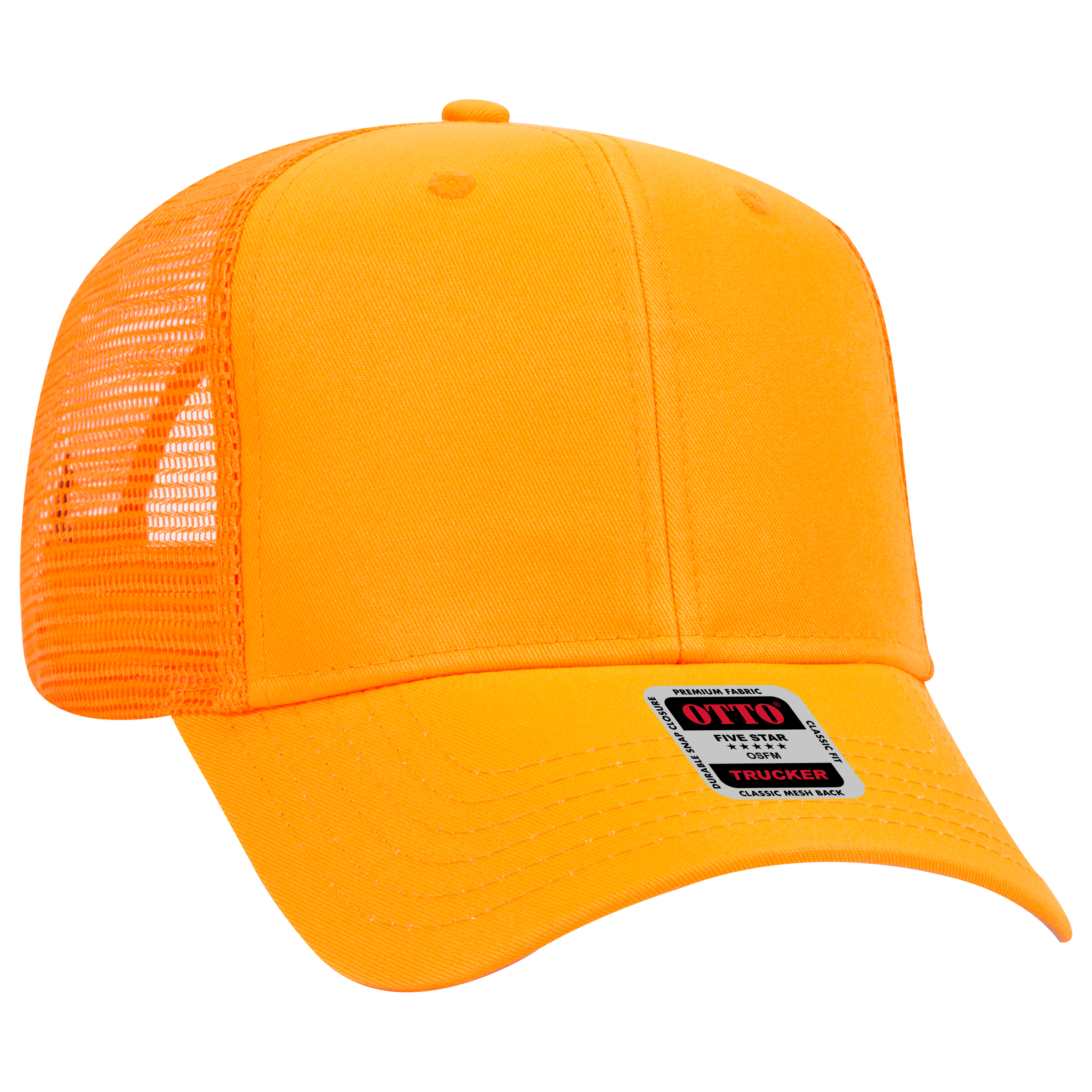 OTTO CAP® 6 Panel Mid Profile Mesh Back Trucker Hat 9