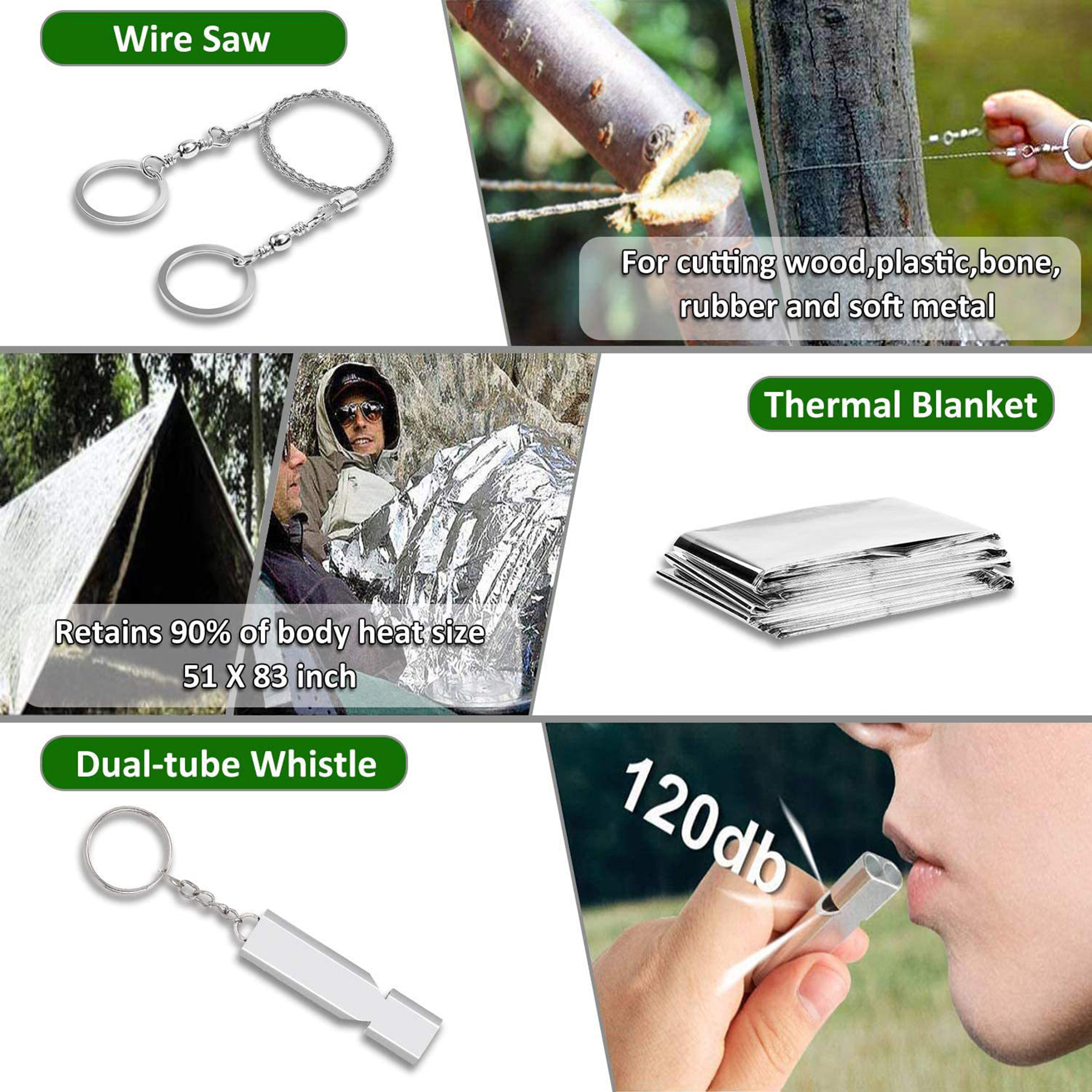 Outdoor Emergency Survival Camping Kit 3