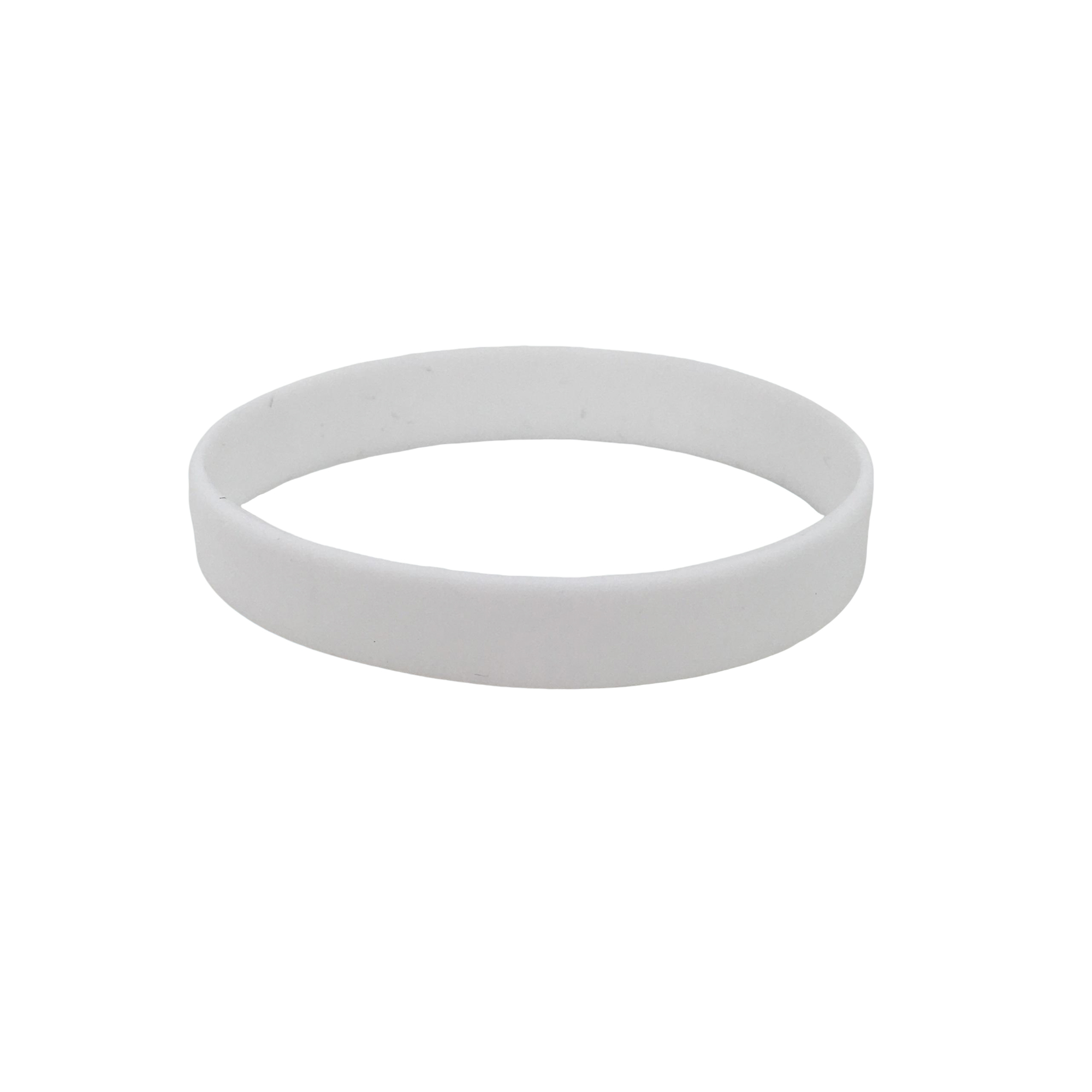 Silicone Wrist Band With Color Fill 8 X 0.5" 15
