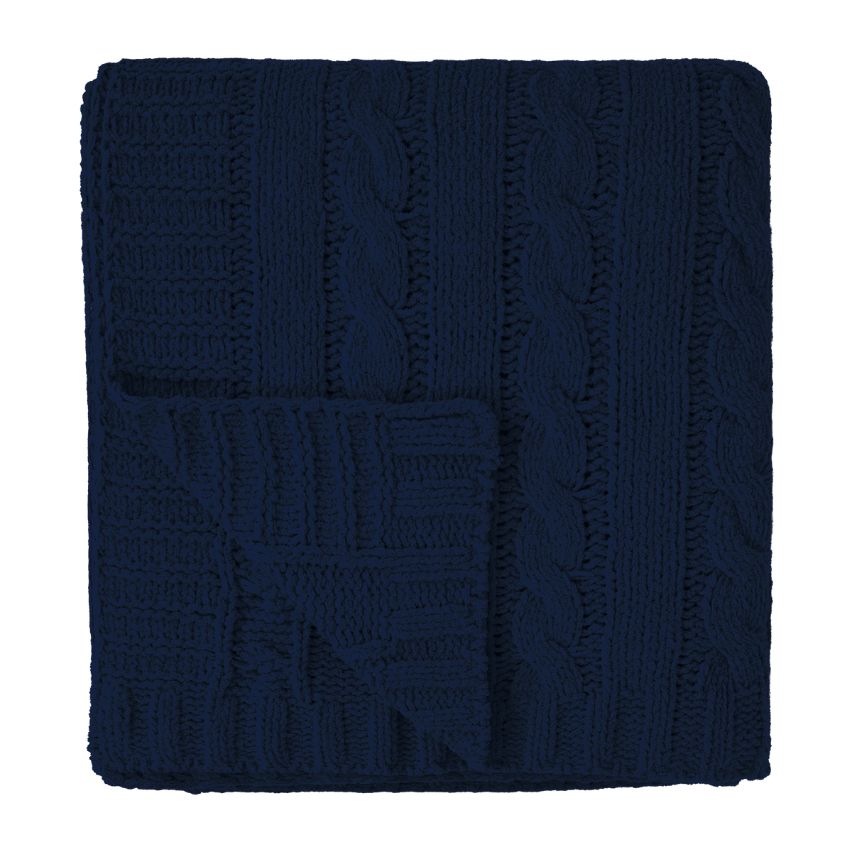 Cable Knit rPET Chenille Blanket 5