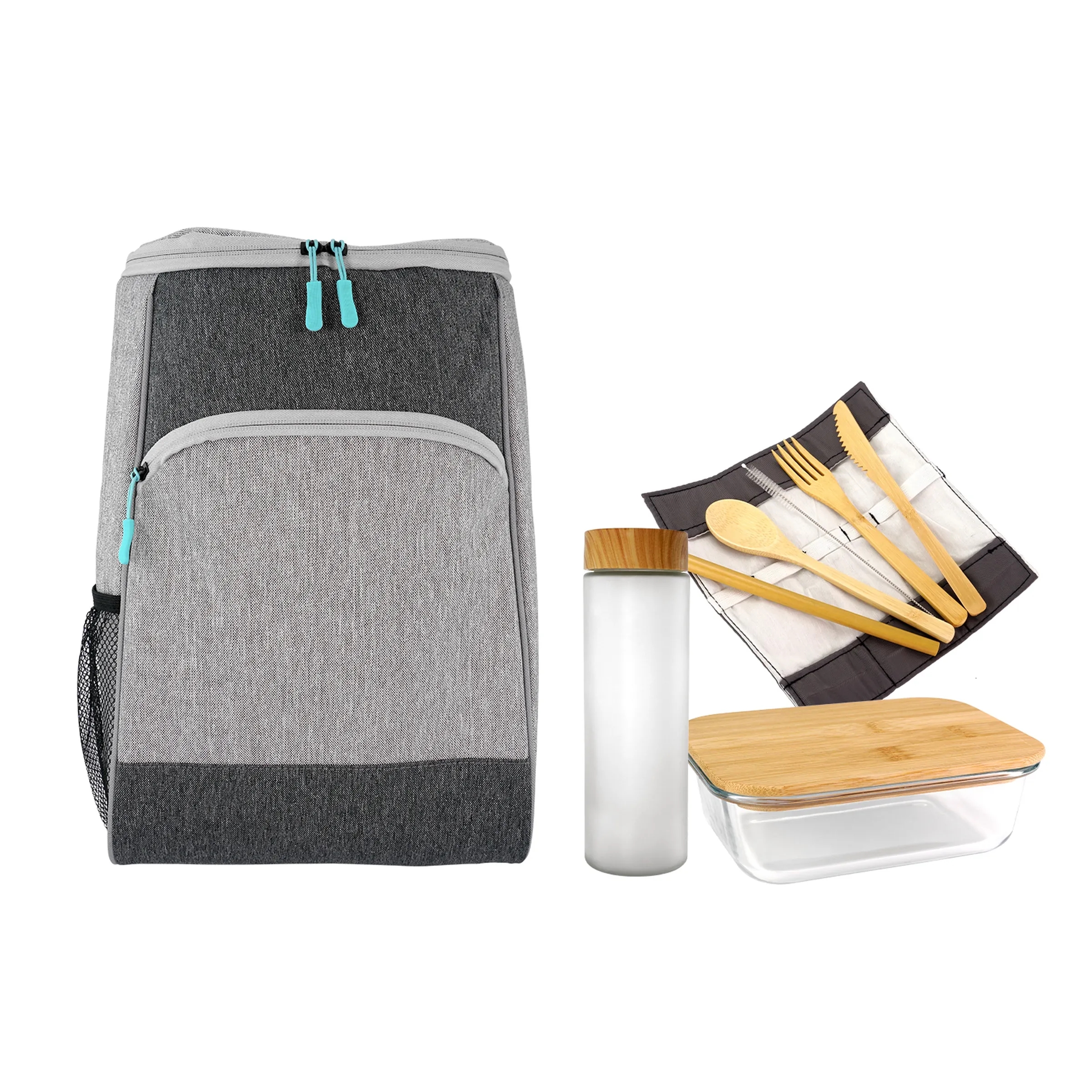 BAY COOLER BACKPACK GLASS LUNCH SET 5