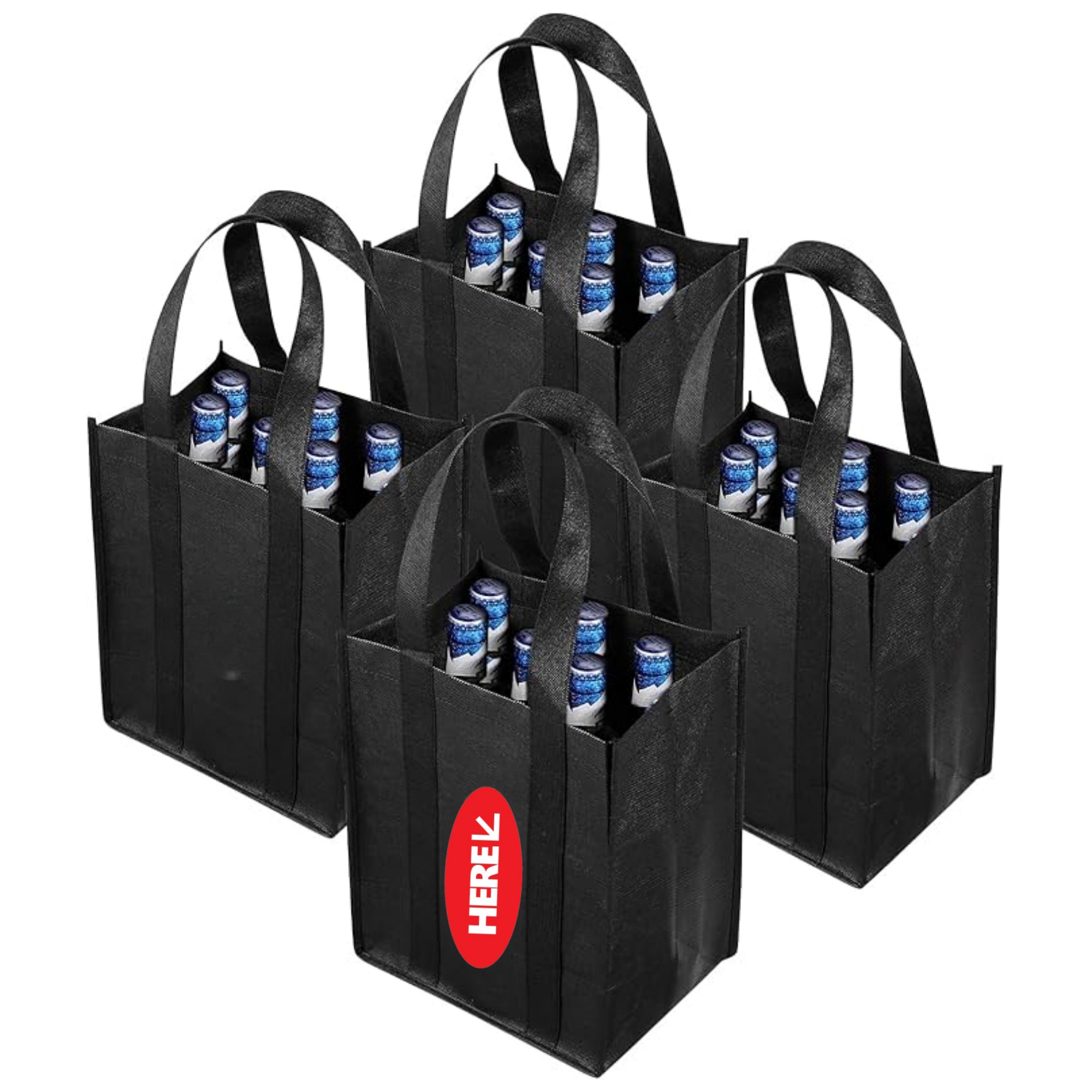Carrier 6 Bottle Non-Woven Wine Bags 4