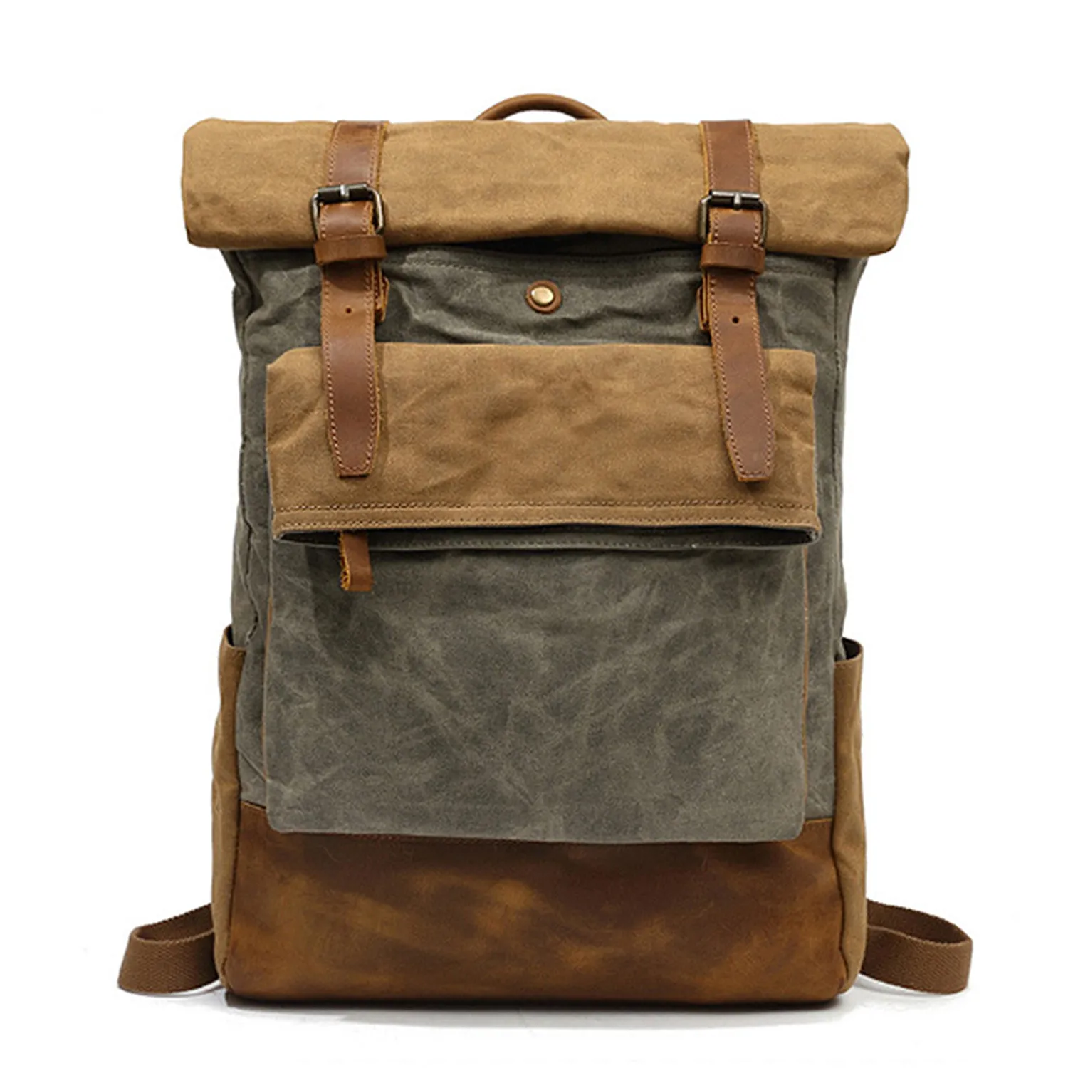 Travel Waxed Canvas Backpack 7