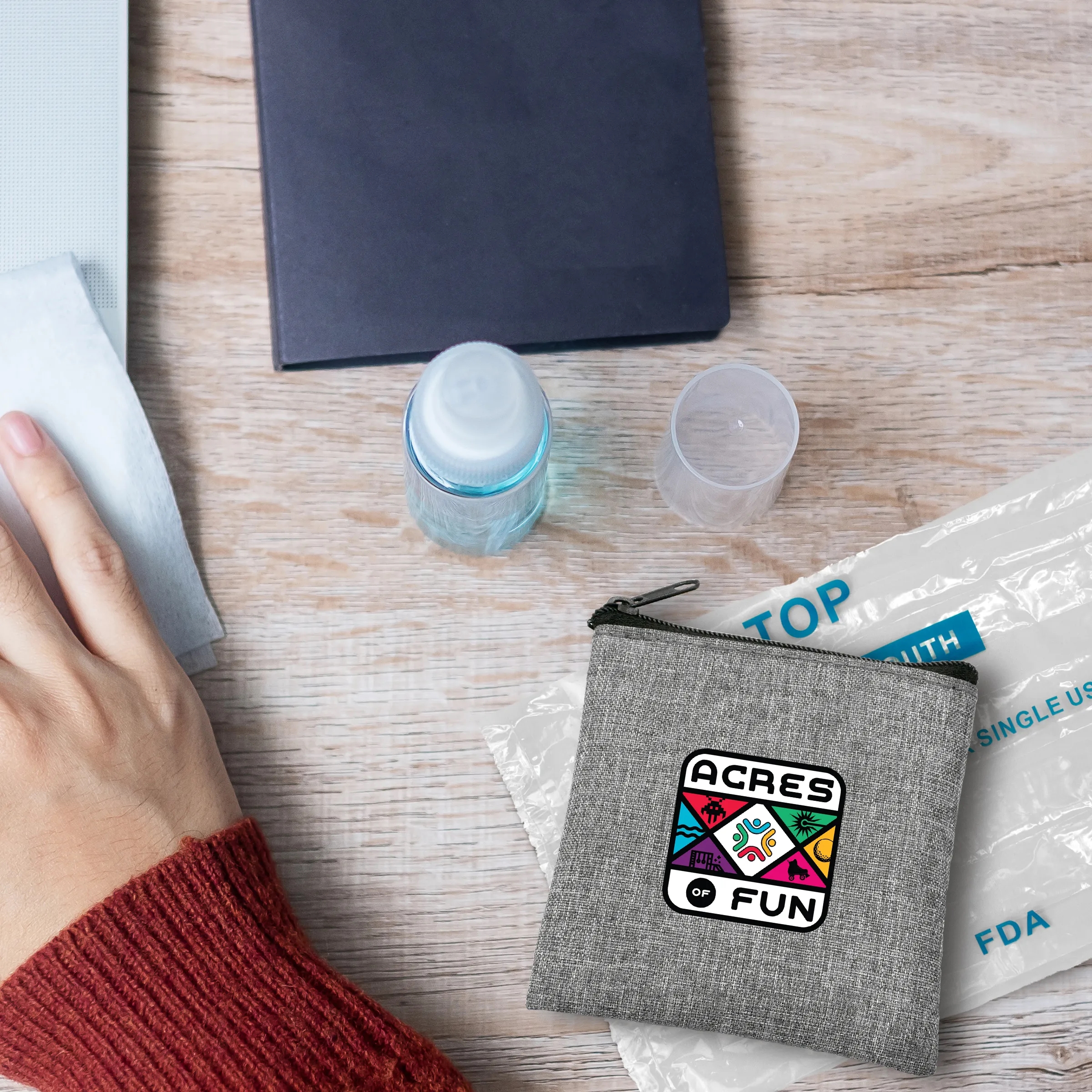 Recycled Pouch CPR Face Shield Set 3