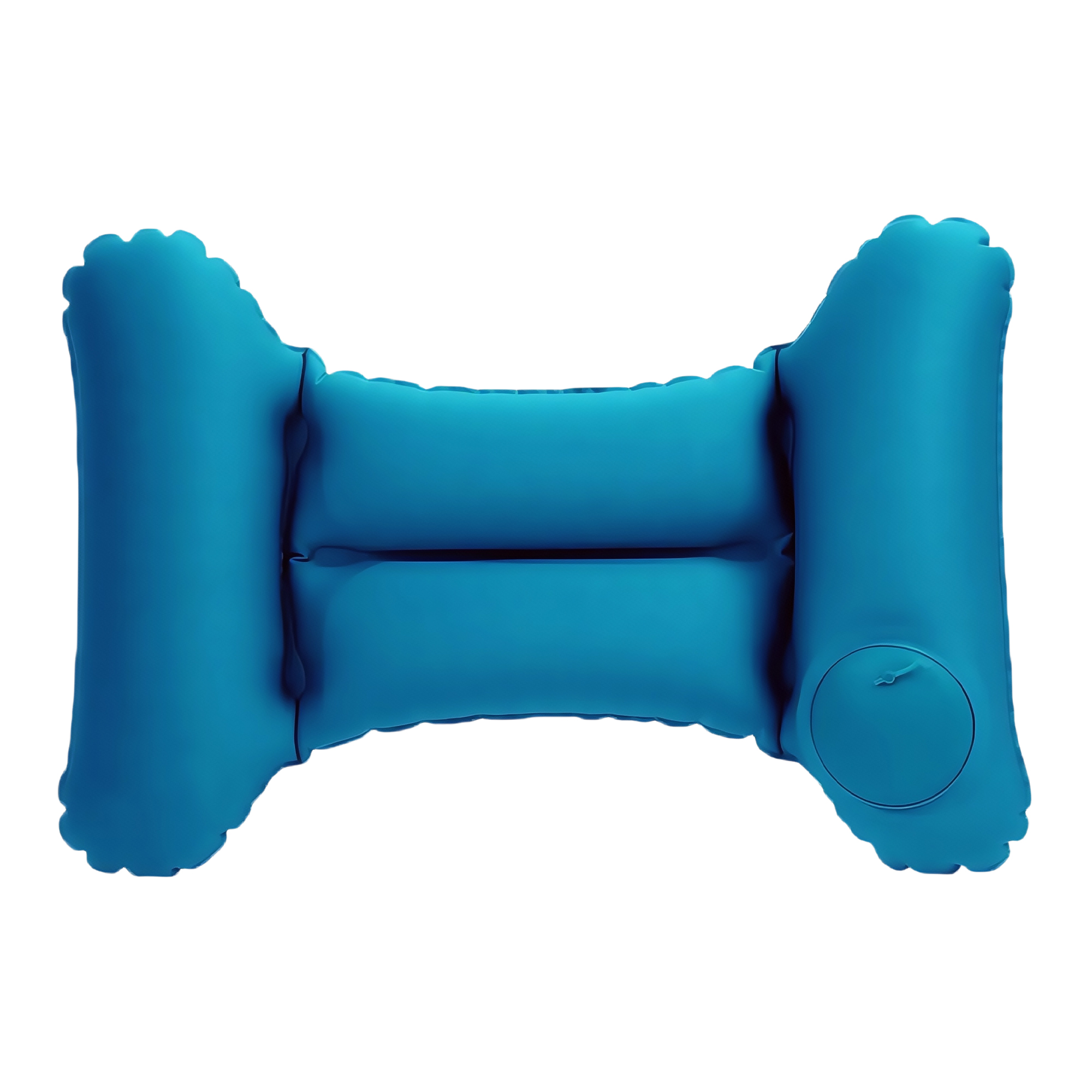 H-Shape Press Auto Inflatable Lumbar Pillow for Office Car Travel 2
